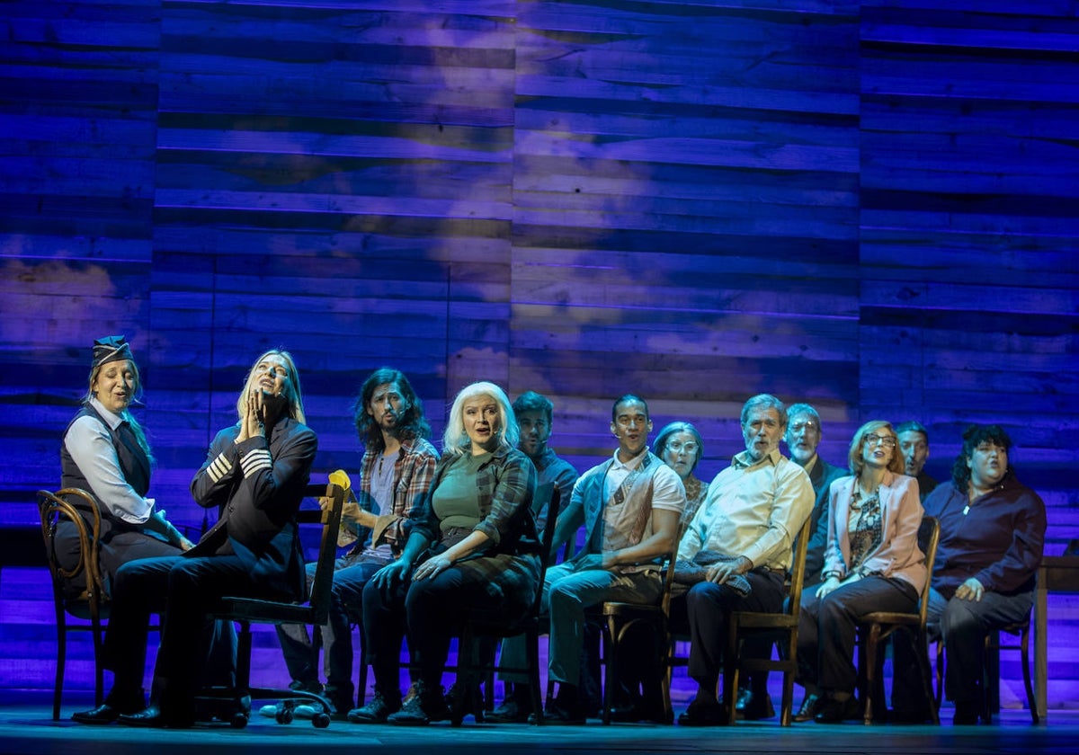 Una imagen de 'Come from Away'