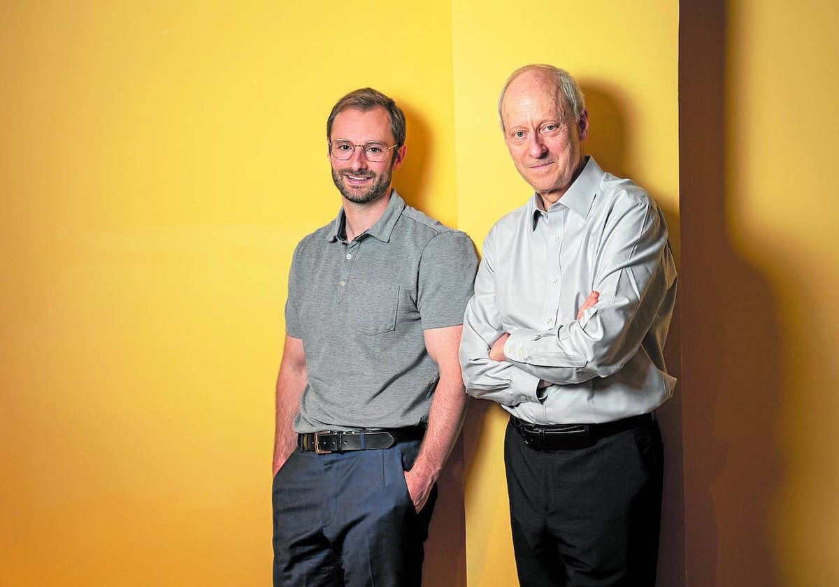 Adam Sandel y Michael Sandel esta semana en el Círculo de Bellas Artes de Madrid