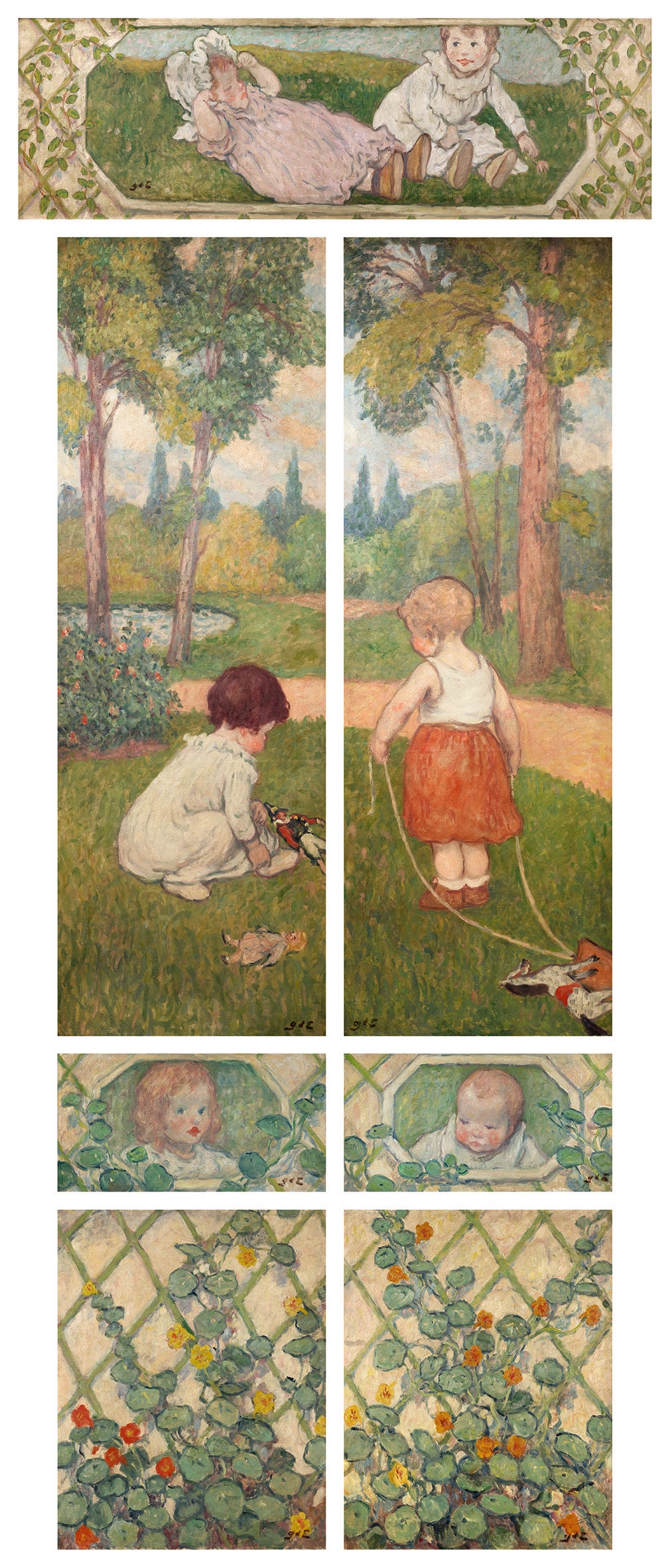 Imagen secundaria 2 - Arriba, Albert André. 'Mujer con pavos reales', 1895. 