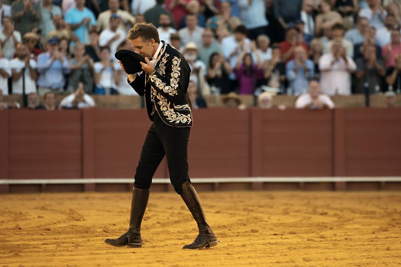 Pablo Hermoso de Mendoza, en la tercera corrida de la Feria de San Miguel de Sevilla 2024