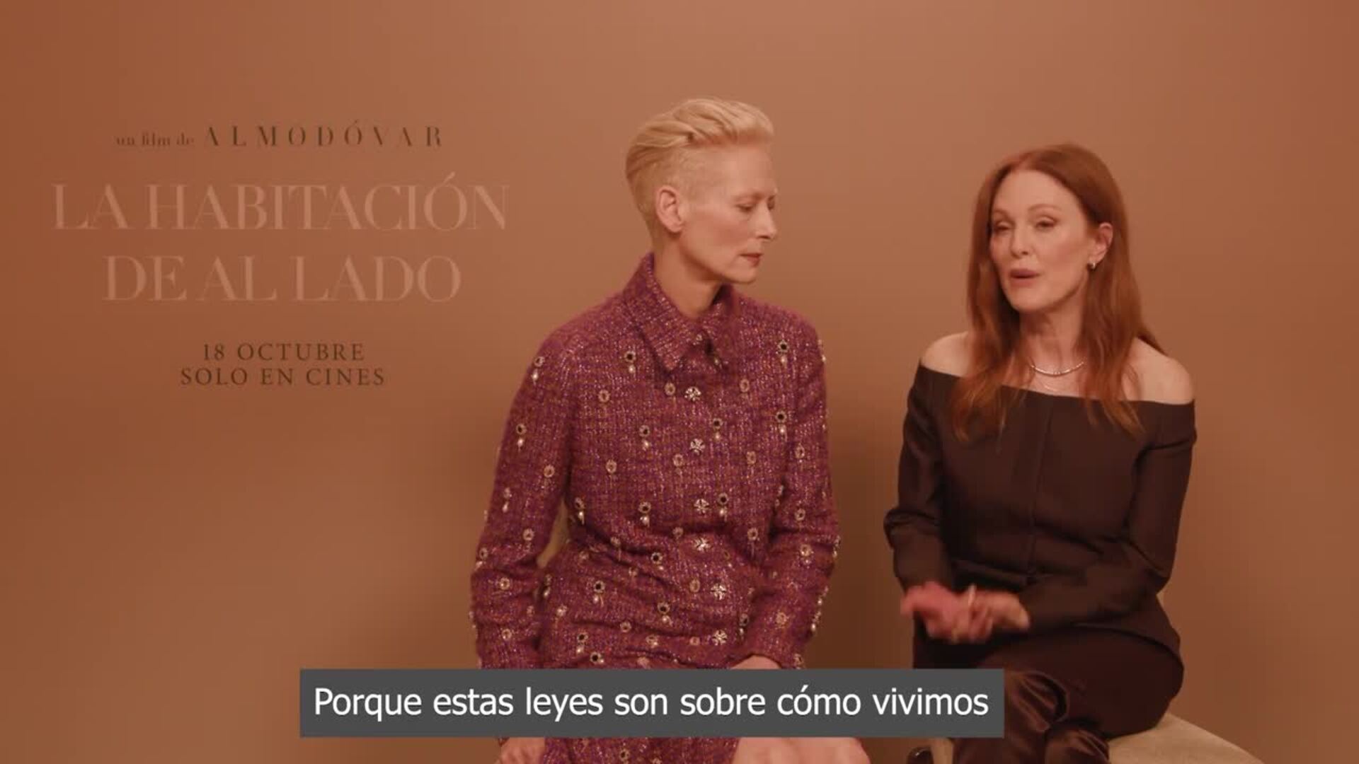 Tilda Swinton y Julianne Moore, chicas Almodóvar: &quot;Hay un tira y afloja con los DDHH&quot;