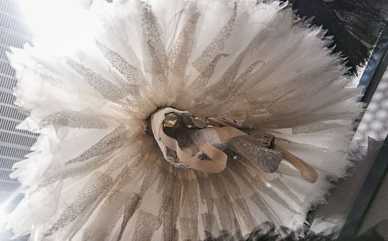 Imagen principal - El tutú, las zapatillas de punta y la corona de Odette que llevará esta noche Sasha De Sola