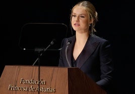 Discurso íntegro de Doña Leonor en los Premios Princesa de Asturias 2024