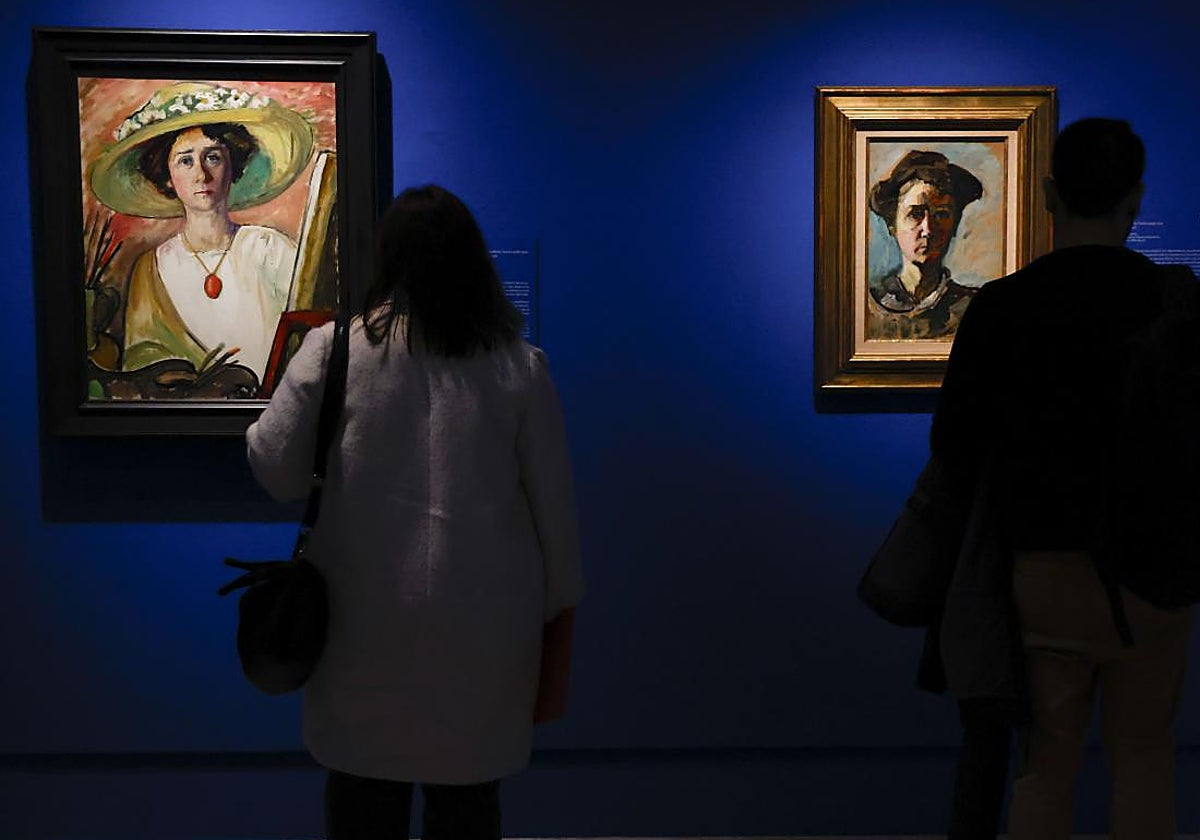 Dos autorretratos de Gabriele Münter, en el Museo Thyssen