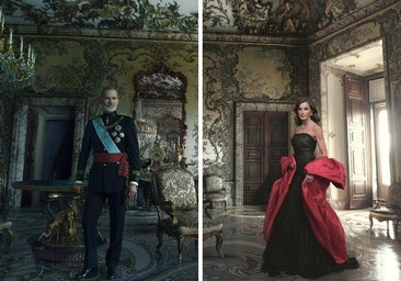 Los retratos de los Reyes de Annie Leibovitz: Don Felipe, de Capitán General, y Doña Letizia, de Balenciaga