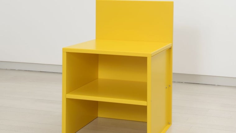 Una de las piezas de Donald Judd de la muestra