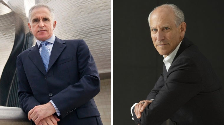 Juan Ignacio Vidarte (izquierda) y Glenn Lowry dirán adiós al Guggenheim Bilbao y al MoMA de Nueva York, respectivamente