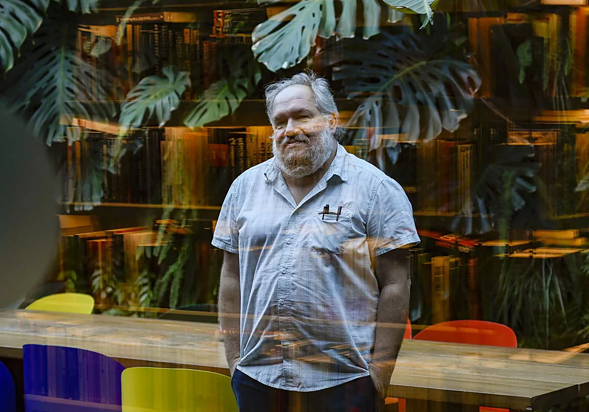 Mathias Enard, en la librería Finestres de Barcelona