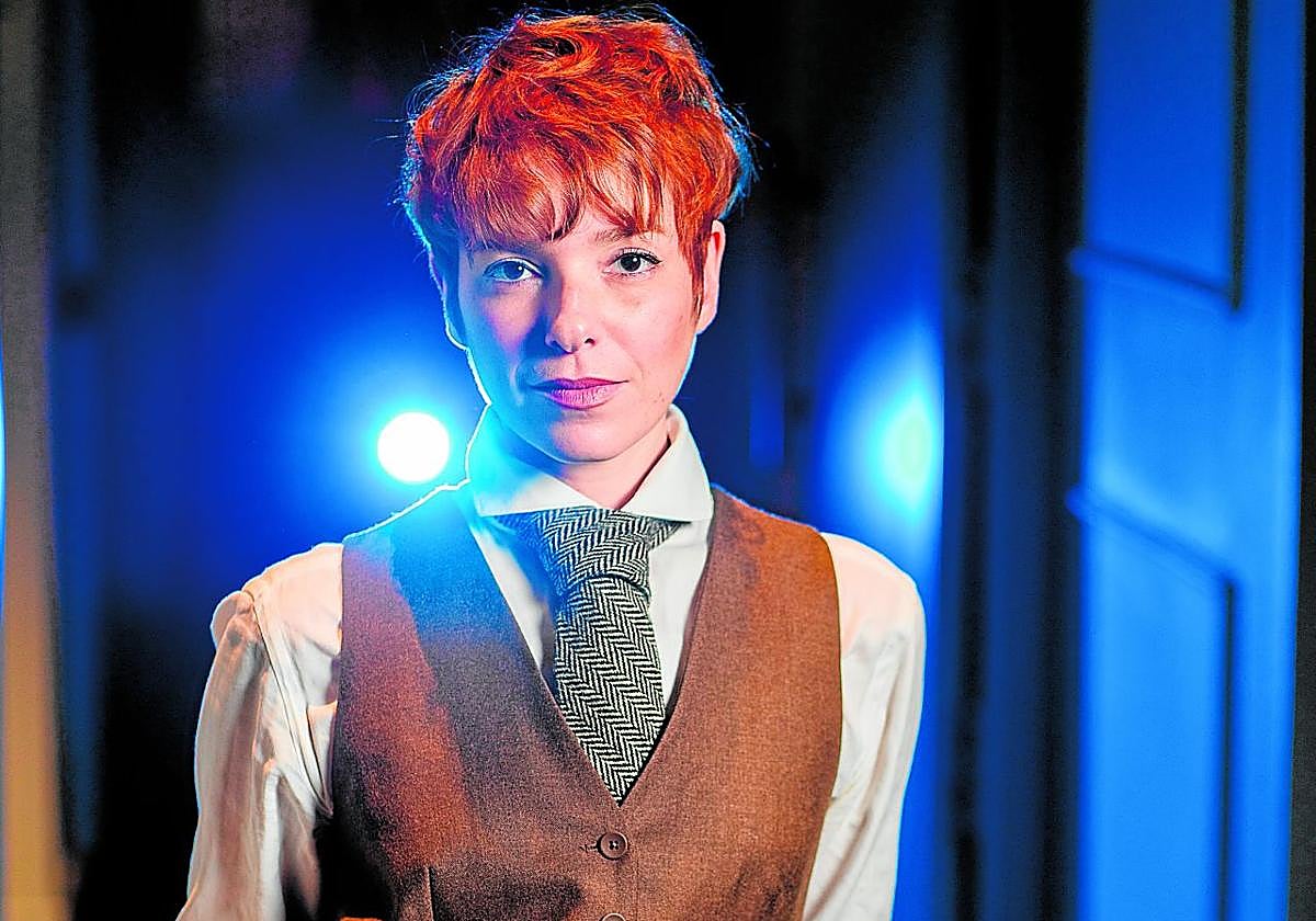 Virginia Feito, fotografiada en el Gran Hotel Inglés de Madrid