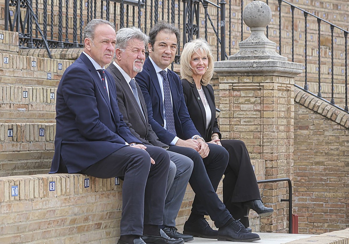 Fernando Fernández-Figueroa, Gabriel Fernández Rey, José Luque Teruel y Macarena de Pablo-Romero