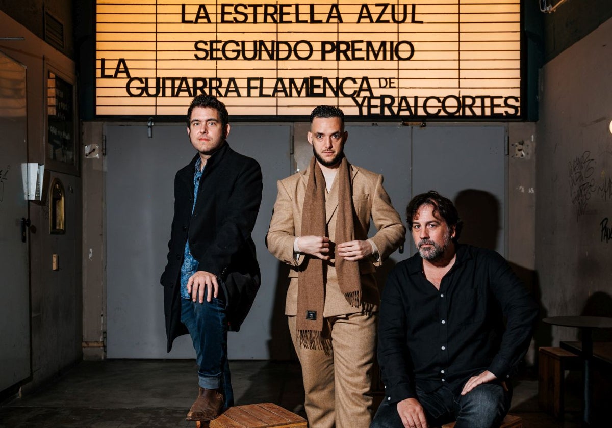 Javier Macipe (izquierda), Antón Álvarez (centro) e Isaki Lacuesta, durante el encuentro con ABC en la Sala Equis