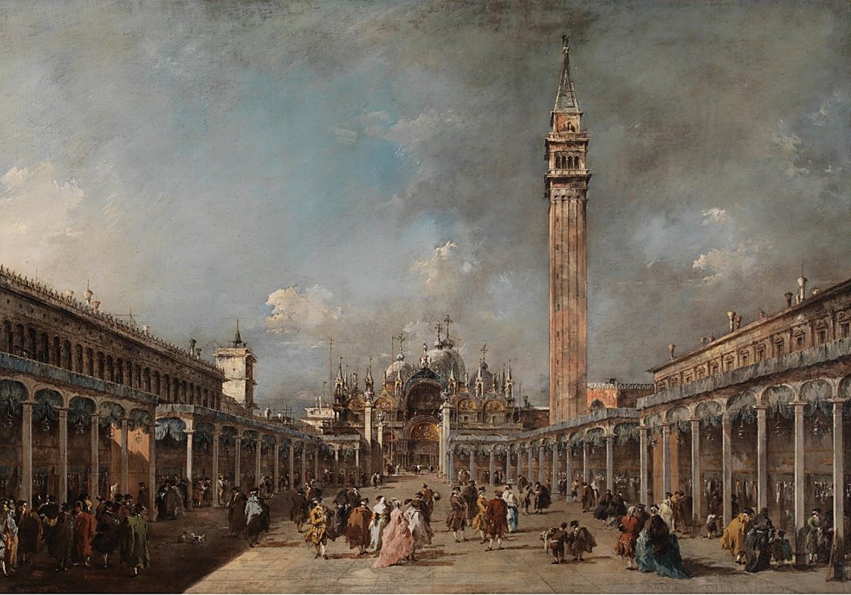 'La fiesta de la Ascensión en la plaza de San Marcos', de Francesco Guardi