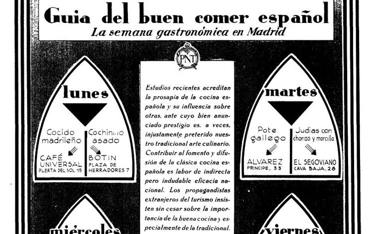 Imagen - Ni cocina con luz, ni con IA... cocido y callos en el Madrid Fusión de hace un siglo