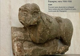 El león 'cazado' en el Louvre proviene «sin duda» de la colegiata de San Isidoro