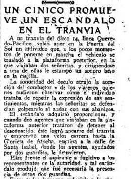 Imagen - El escándalo del beso robado de 1924: «Ha de tener severo castigo»