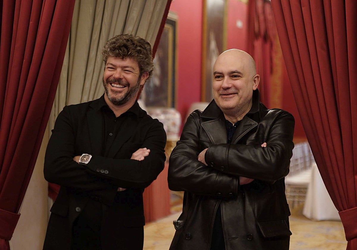 Pablo Heras-Casado y Calixto Bieito, en el Teatro Real