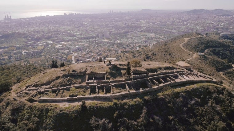 Vista aérea del yacimiento de Puig Castellar