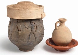 El Vaso de Colchester se encargó para recordar una lucha real de gladiadores