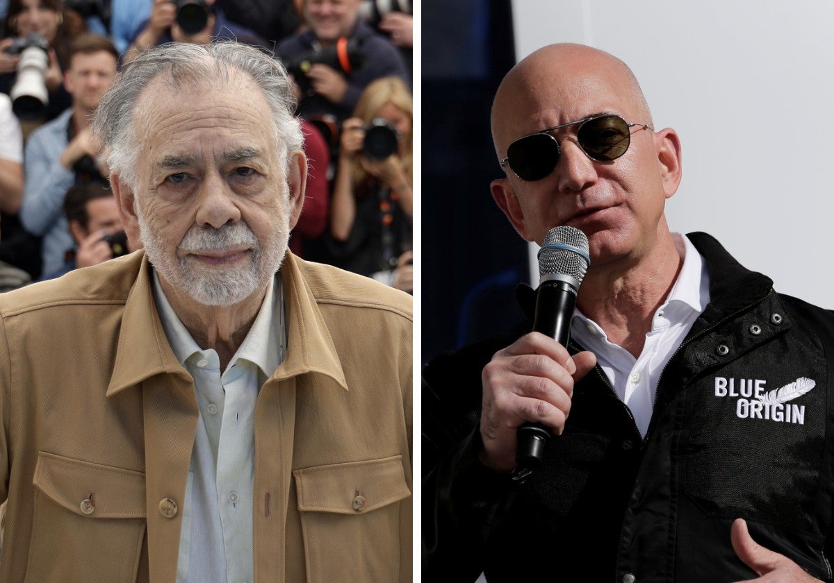 Francis Ford Coppola (izquierda) y Jeff Bezos