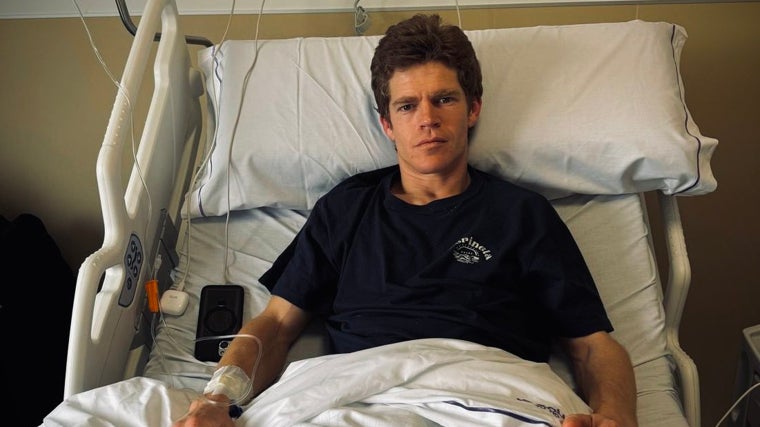 Borja Jiménez en el hospital