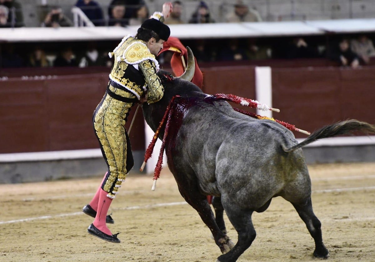 Damián Castaño, cogido por el quinto toro