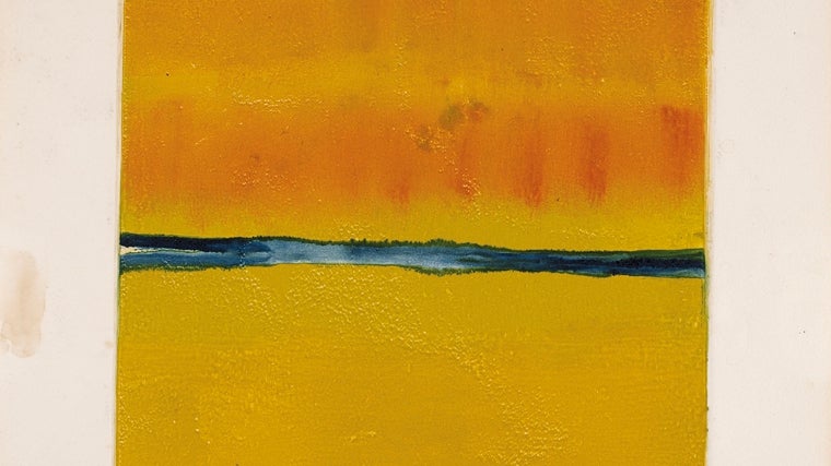Detalle de 'Amarillos', estampa de 1979-80