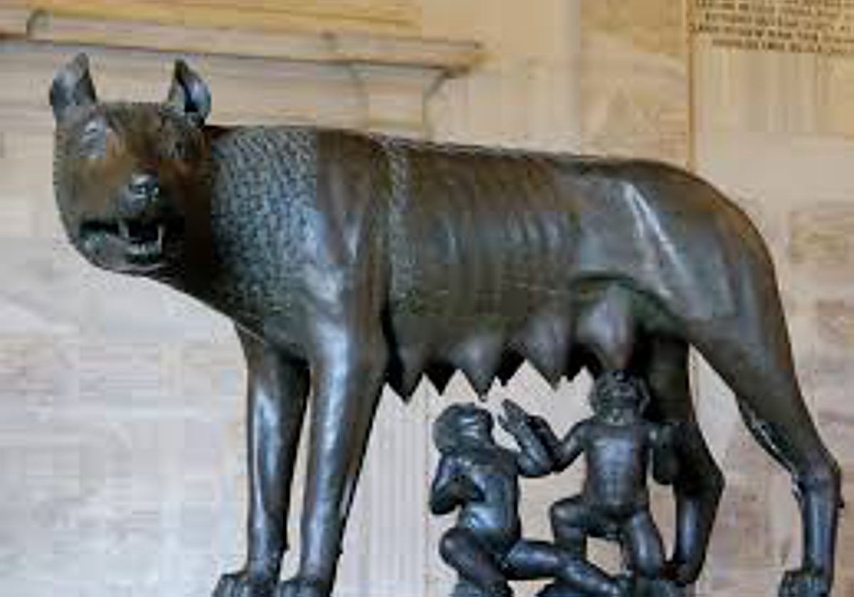 Rómulo y Remo, fundadores, según la mitología, de Roma