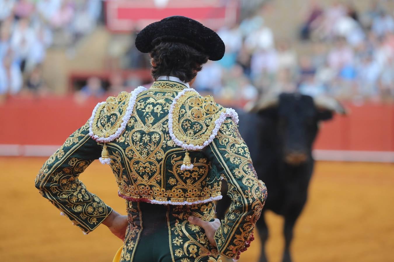 Imagen de la corrida de este martes en la plaza de toros de la Maestranza