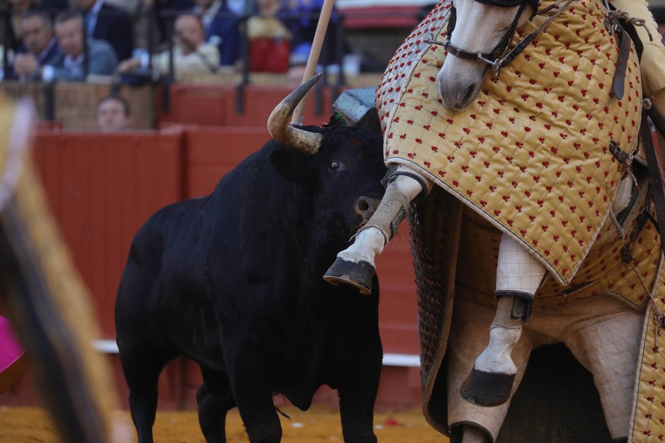 Imagen de la corrida de este martes en la plaza de toros de la Maestranza