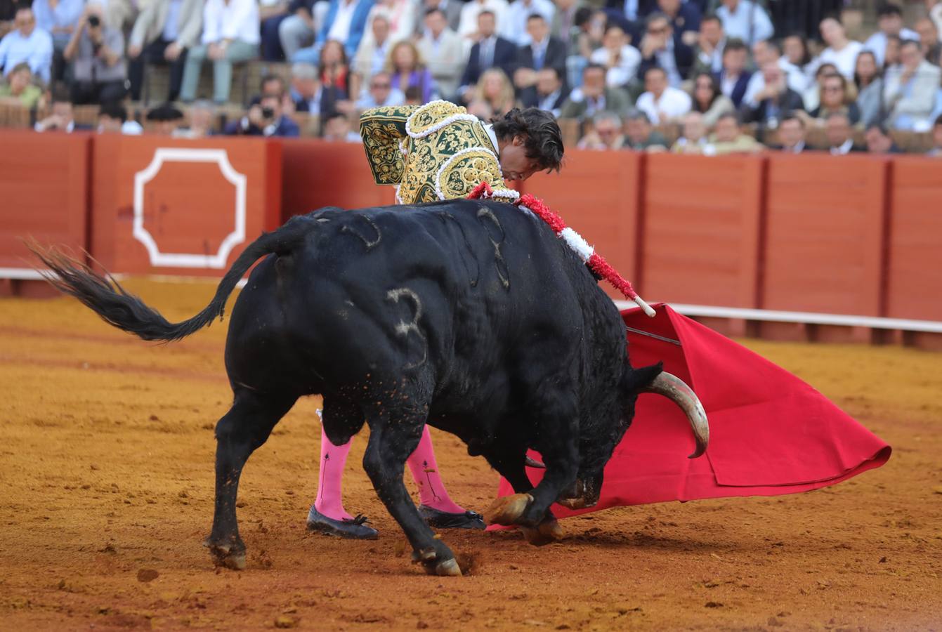 Curro Díaz, en su actuación este martes en la Maestranza