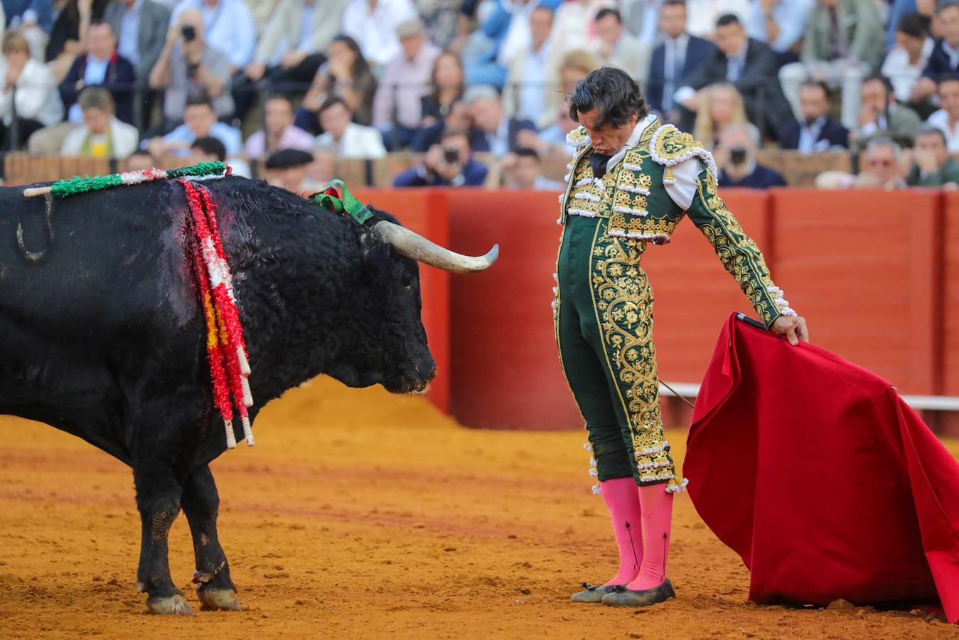 Curro Díaz, en su actuación este martes en la Maestranza