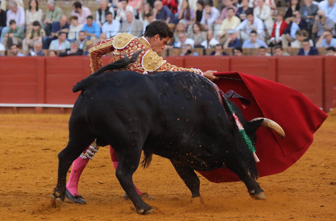 Rubén Pinar, en su actuación este martes en la Maestranza