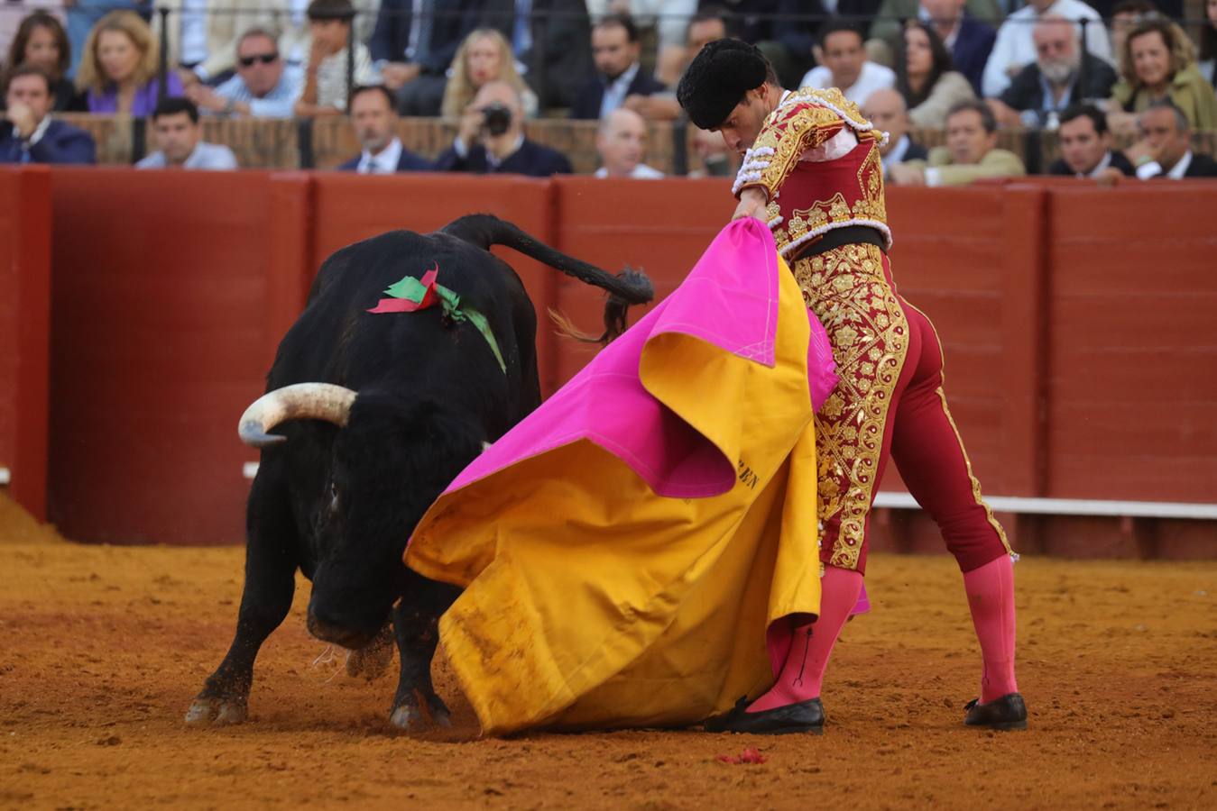 Rubén Pinar, en su actuación este martes en la Maestranza
