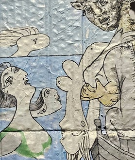 Imagen secundaria 2 - En las imágenes, distintas piezas de la muestra de Julio Anaya en el Museo Casa Natal de Picasso