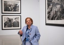 Cristina García Rodero, entre sus obras en Barcelona