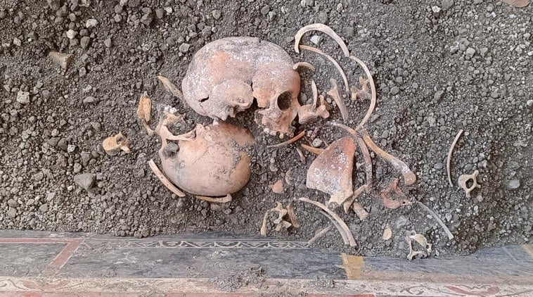 Pompeya revela el desesperado intento de una familia por escapar de la erupción del Vesubio