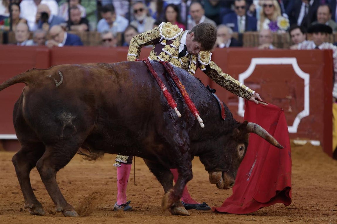Borja Jiménez, con su primer astado