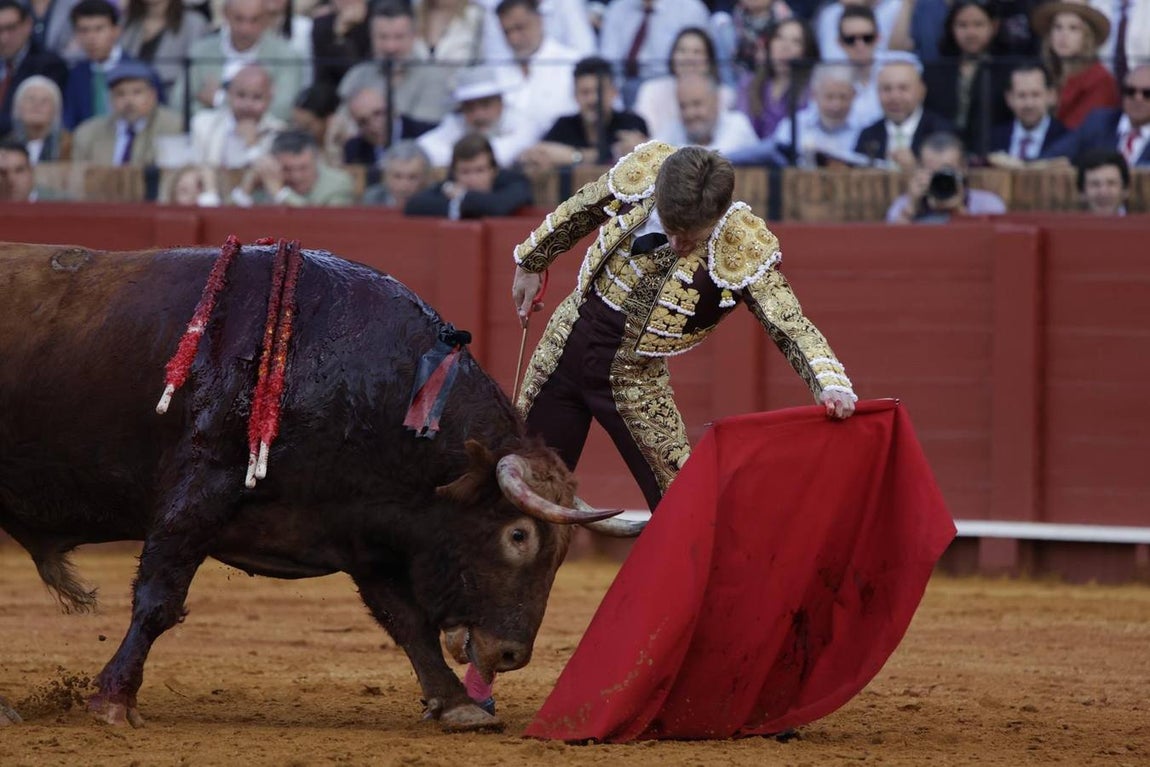 Borja Jiménez, con su primer astado