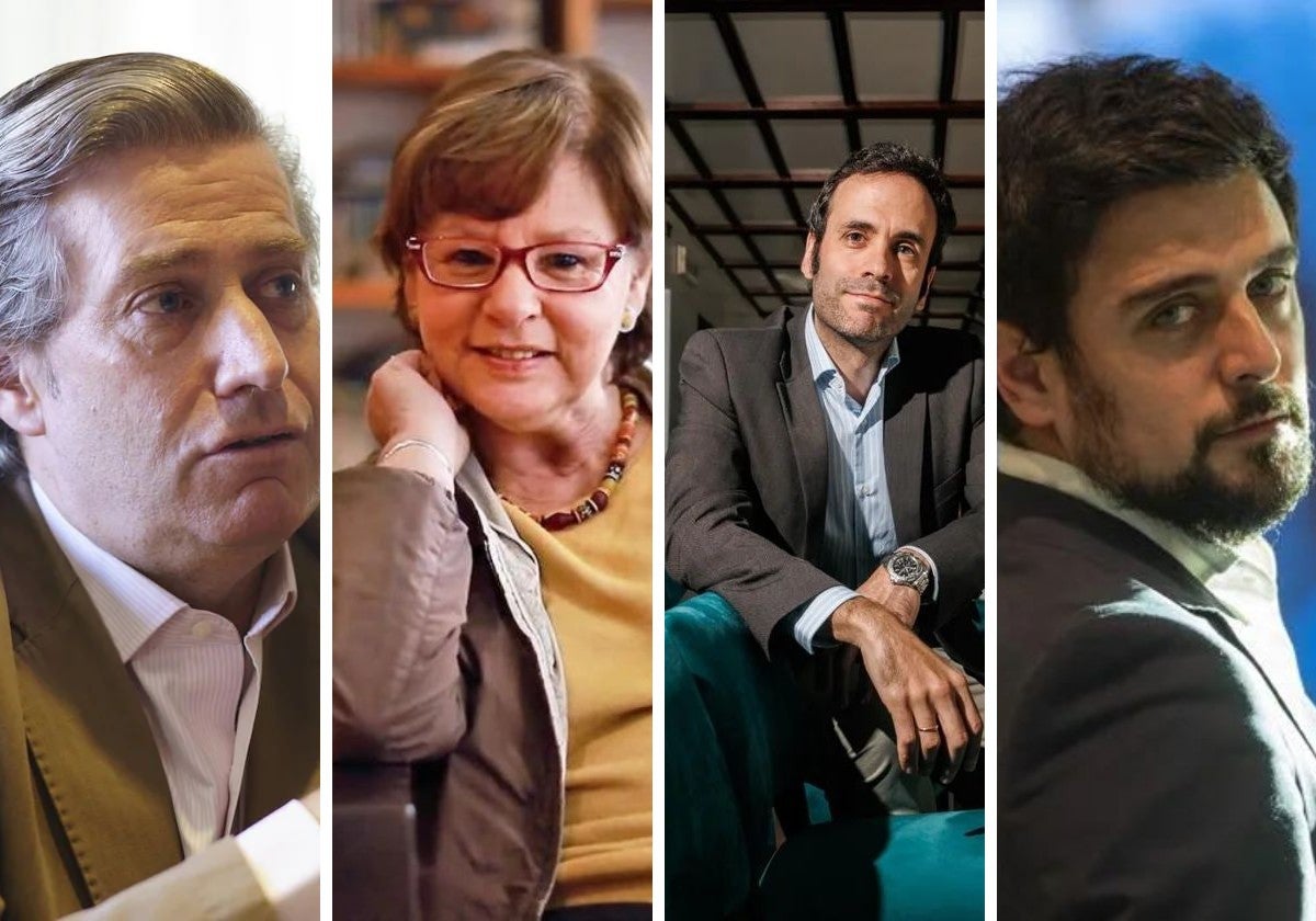 Javier Gomá, Piedad Bonnett, Jorge Freire y Diego Garrocho.