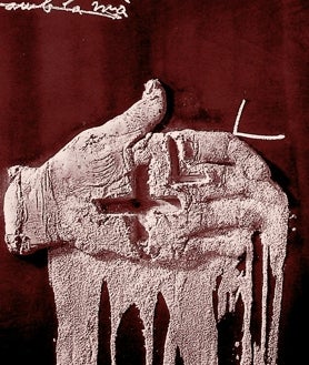 Imagen secundaria 2 - De arriba abajo, fotograma de 'The Sleeper', con el Caravaggio perdido como protagonista; una de las escenas animadas por Fernando Sáncghez Castillo para Matadero; y pintura de Tàpies, homenajeado por Albert Serra