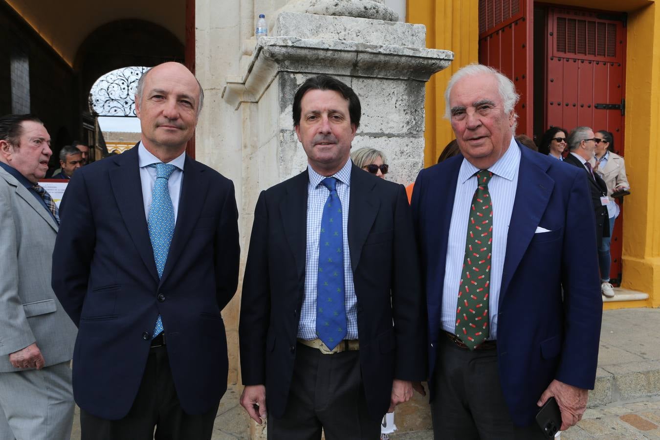 Juan Pedro Domeq, Pablo Mora Figueroa y Nicolás Cotoner