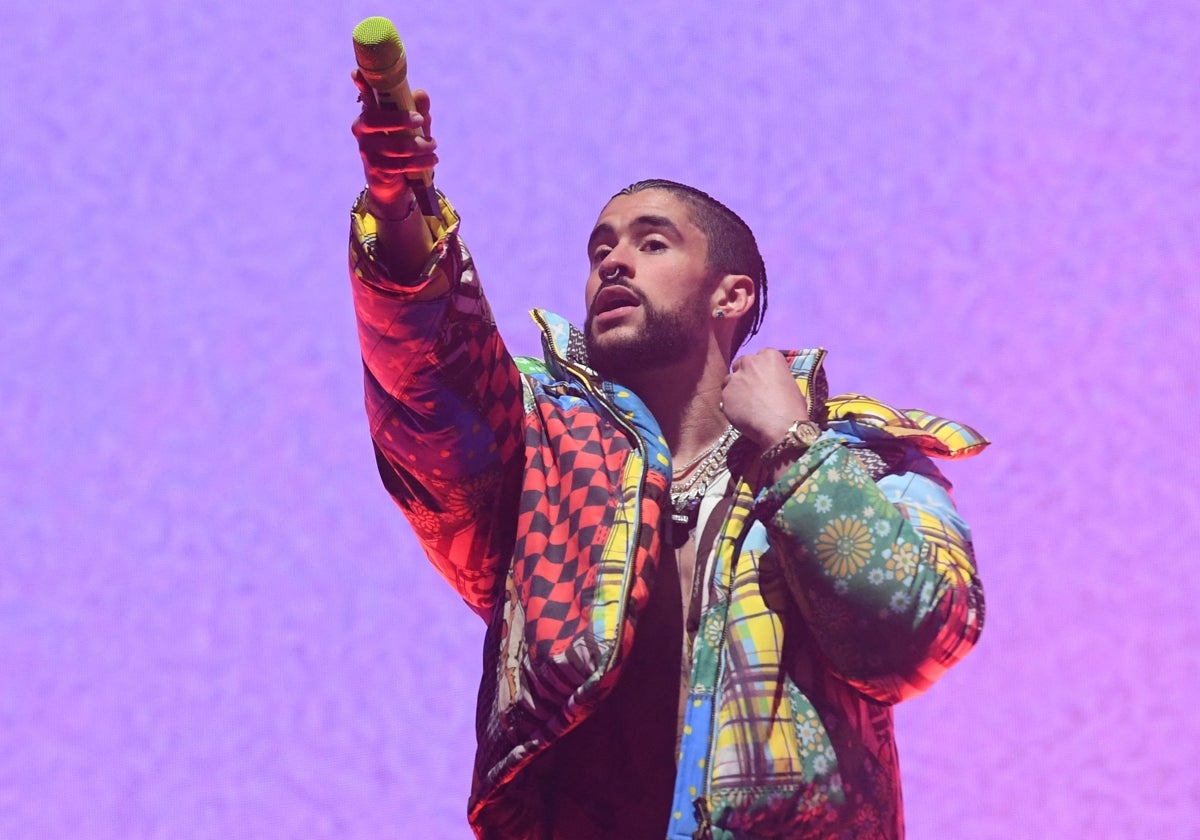 Bad Bunny, durante un concierto en Coachella en 2023