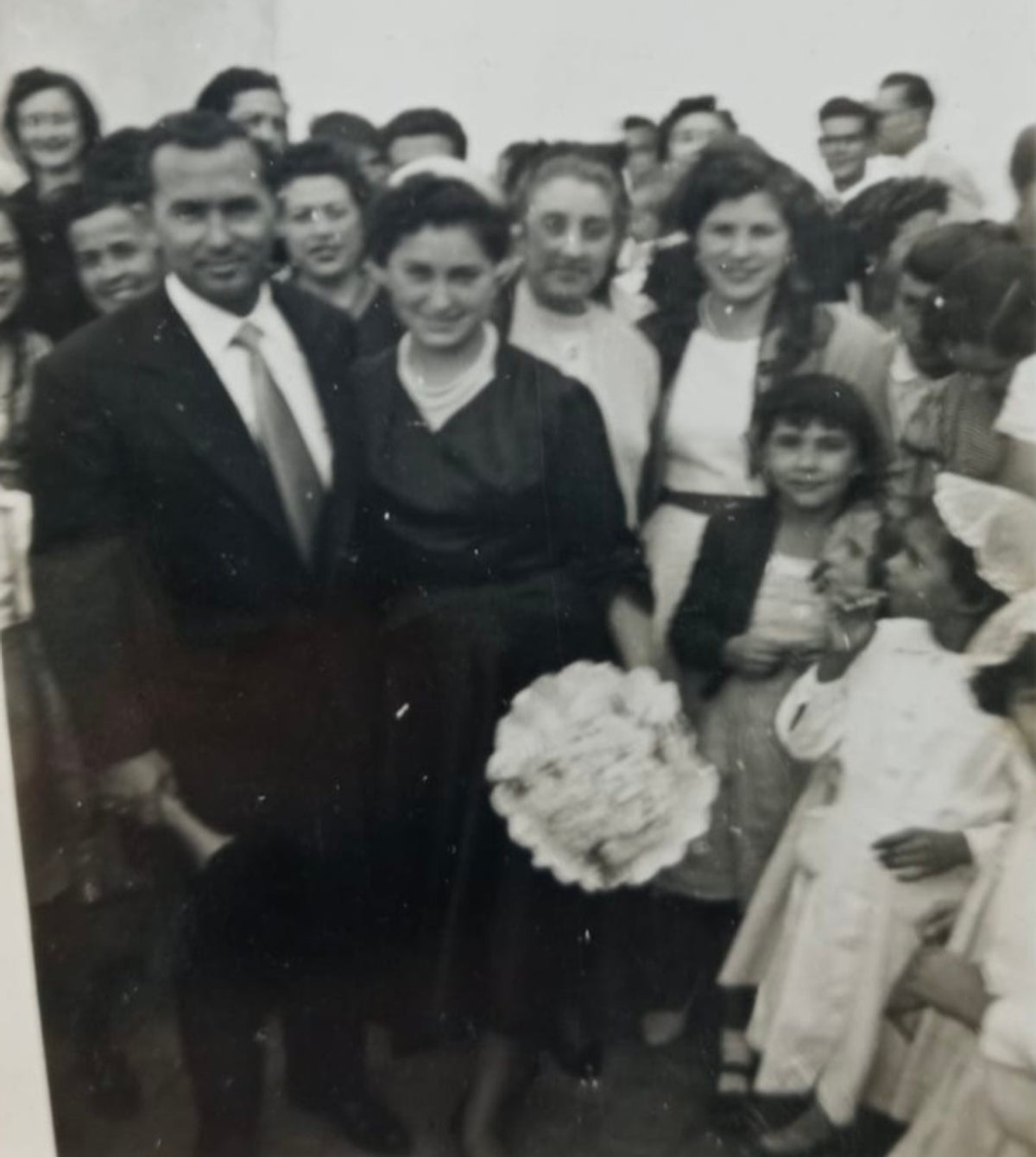 Guillermina Franco, el día de su boda