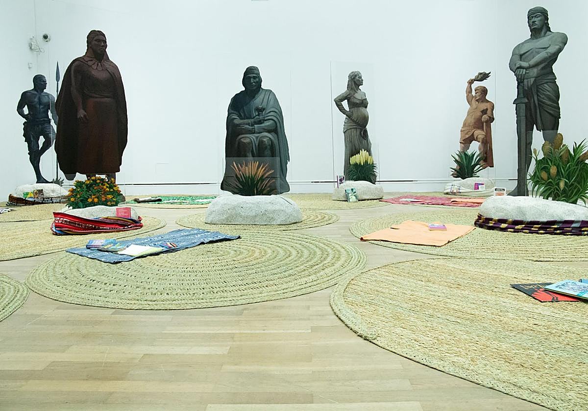 'Jardín migrante', una de las salas de la nueva exposición de la BNE