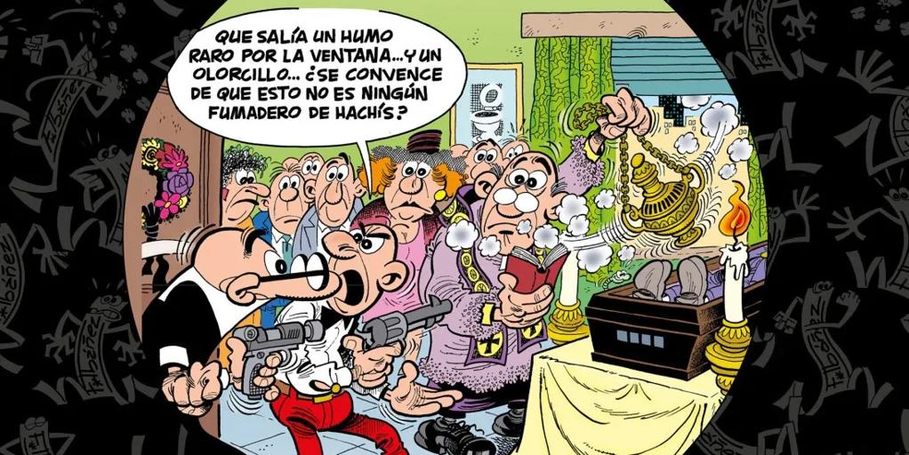 Ibáñez vuelve dos años después de su muerte con un inédito de Mortadelo y Filemón sobre el narcotráfico