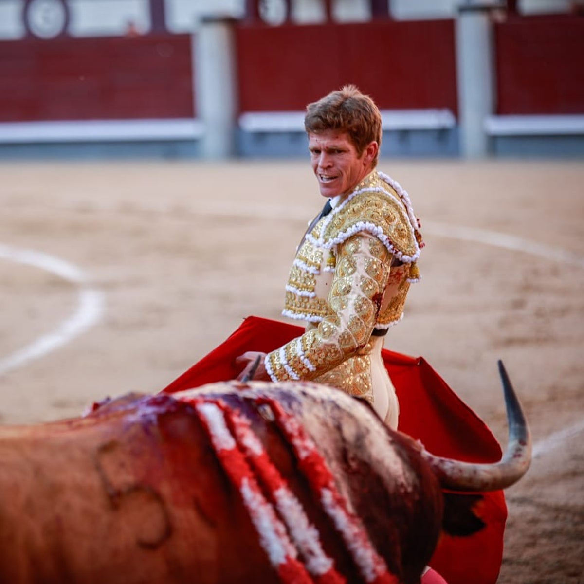 Borja Jiménez con el tercero