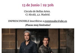 Vida secreta de dos escritores que hacen cine: ABC Cultural reúne con público a Rodrigo Cortés y Fernando León de Aranoa