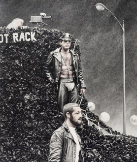 Imagen secundaria 2 - De arriba abajo, 'De qué país eres tú dormido entre realidades como bocas sedientas (díptico)', obra de 1982; 'David & Jonathan II' (1981); y detalle de 'Parade XIII - Boot Rack' (1980)