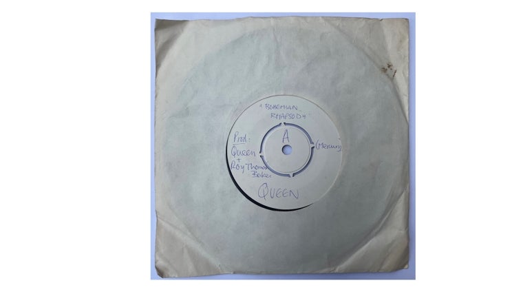 Test pressing de 'Bohemian Rhapsody'