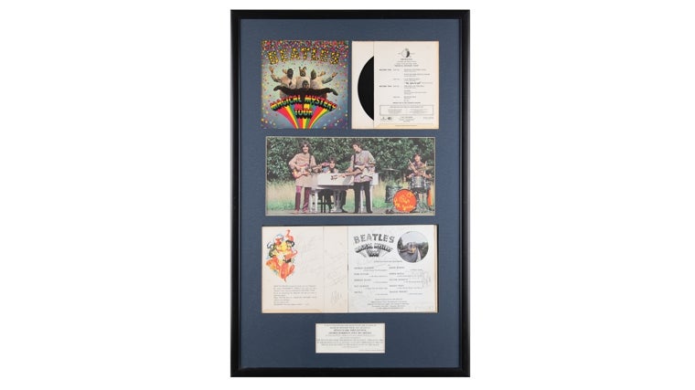 EP autografiado por los Beatles de 'Magical Mystery Tour',